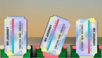 Three access tickets for the journey